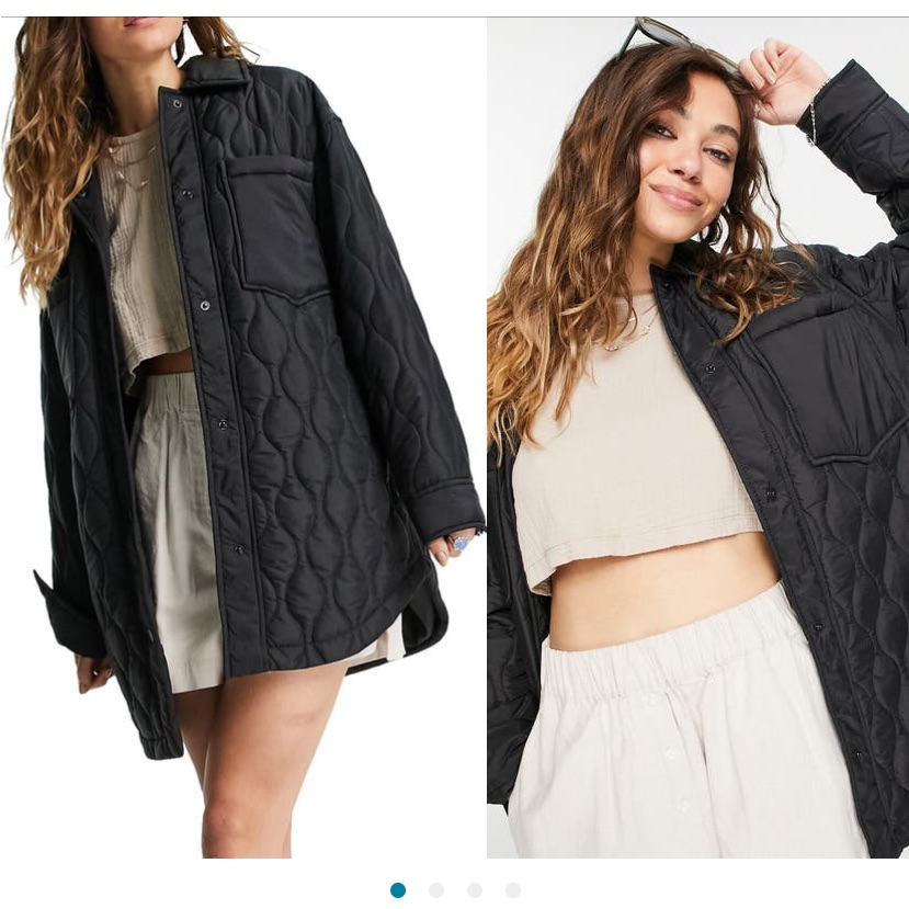 Topshop Womens Quilted Jacket